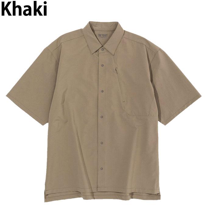 SETOUT（セトアウト） 半袖シャツ メンズ ストレッチ ナチュラルテック
