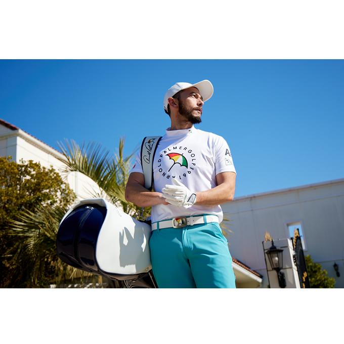 アーノルドパーマー arnold palmer ゴルフウェア 半袖シャツ メンズ パラソルロゴモックネック半袖シャツ AP220101B09｜himaraya｜08