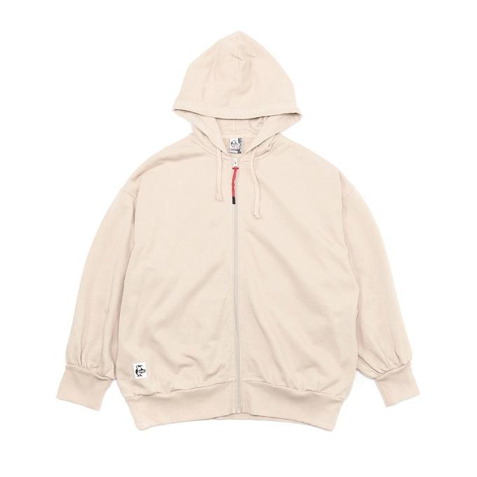 チャムス CHUMS スウェットパーカー レディース レディースバルーンスリーブジップパーカーループパイル Lady’s Balloon Sleeve Zip Parka LP CH18-1291 Greige CHUMS（チャムス） スウェットパーカー レディース レディースバルーン