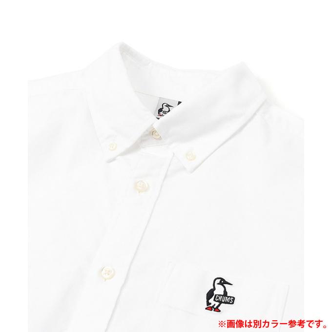 チャムス CHUMS 半袖シャツ メンズ チャムスオックスショートスリーブシャツ CHUMS OX S/S Shirt CH02-1182 White Logo｜himaraya｜05