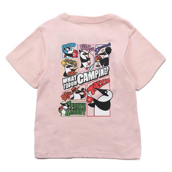 チャムス CHUMS Tシャツ 半袖 ジュニア キッズワットトゥドゥインキャンピングTシャツ CH21-1314 Frost Pink｜himaraya｜02