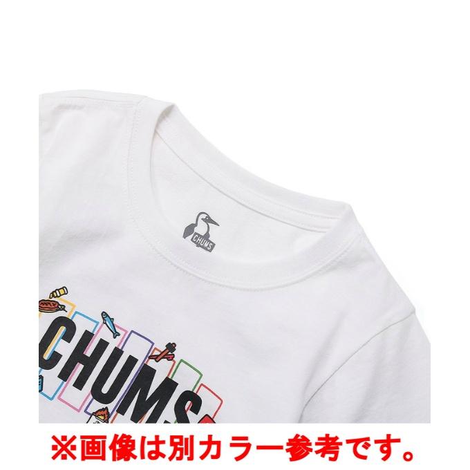 チャムス CHUMS Tシャツ 半袖 ジュニア キッズワットトゥドゥインキャンピングTシャツ CH21-1314 Frost Pink｜himaraya｜03