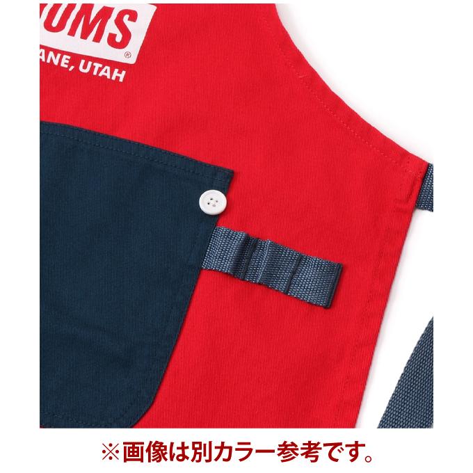 チャムス CHUMS エプロン ジュニア キッズブービーフェイスエプロン Kid's Booby Face Apron CH27-1017 Red/Beige｜himaraya｜05