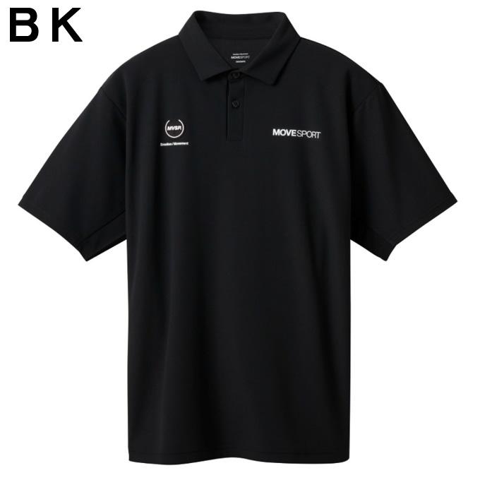 DESCENTE ブラックポロシャツ DESCENTE（デサント） ポロシャツ 半袖 メンズ SUNSCREEN ミニ鹿の子