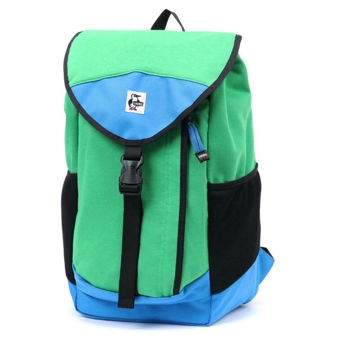 チャムス CHUMS バックパック メンズ レディース ブックパックスウェットナイロン CH60-3623 GREEN/BLUE CHUMS（チャムス） バックパック メンズ レディース ブックパック