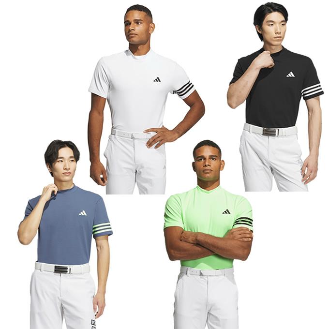 adidas（アディダス） ゴルフウェア 半袖シャツ メンズ 3ストライプス