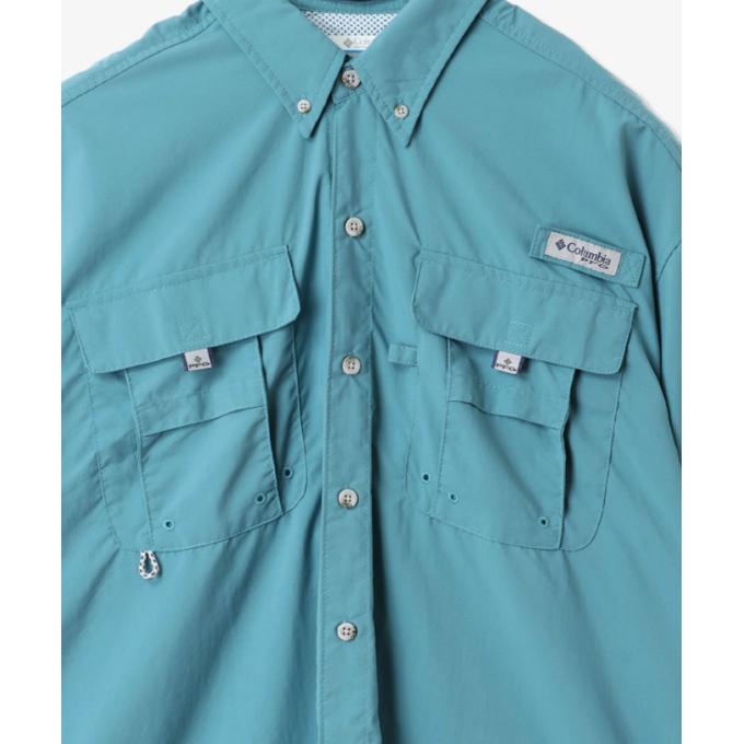 Chemise Columbia PFG Bahama II Homme - Kaki, Manches Courtes, Boutonnage - Taille XL