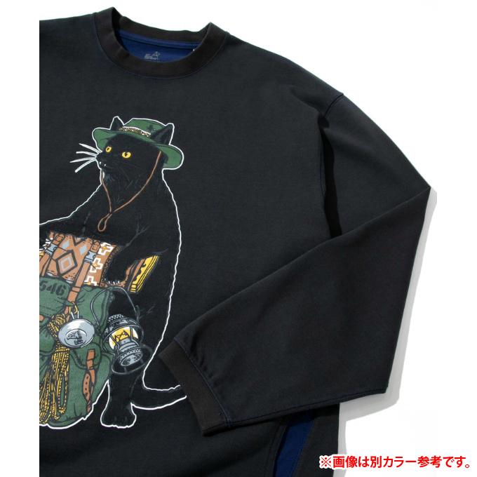 ゴースローキャラバン Go Slow Caravan Tシャツ 長袖 メンズ レディース Wフェイス天竺 野営猫 ロングスリーブTEE 322801 000｜himaraya｜06