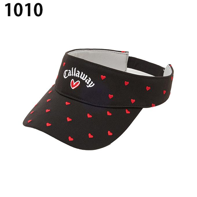 Callaway　New Era 太陽生命 HASEKO バイザー サイン入り Callaway（キャロウェイ） ゴルフ サンバイザー レディース ハート飛び
