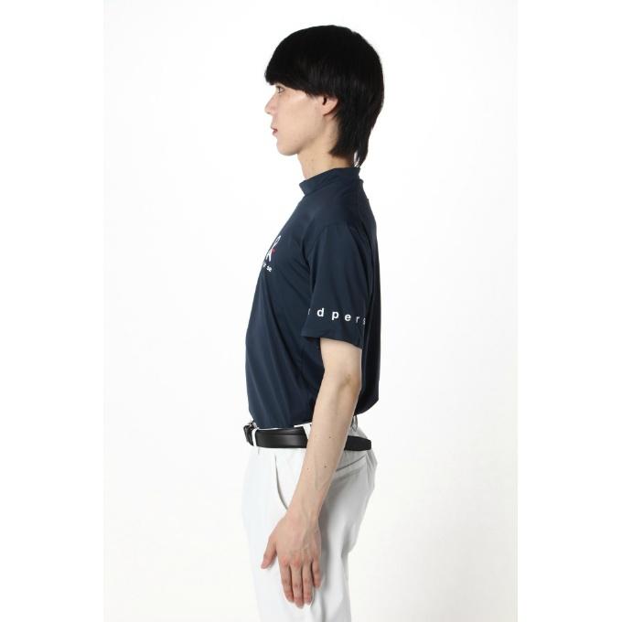 and per se（アンパスィ） ゴルフウェア 半袖シャツ メンズ 半袖モック
