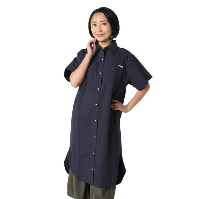 Jeep（ジープ） ワンピース 半袖 レディース デニムロングシャツ