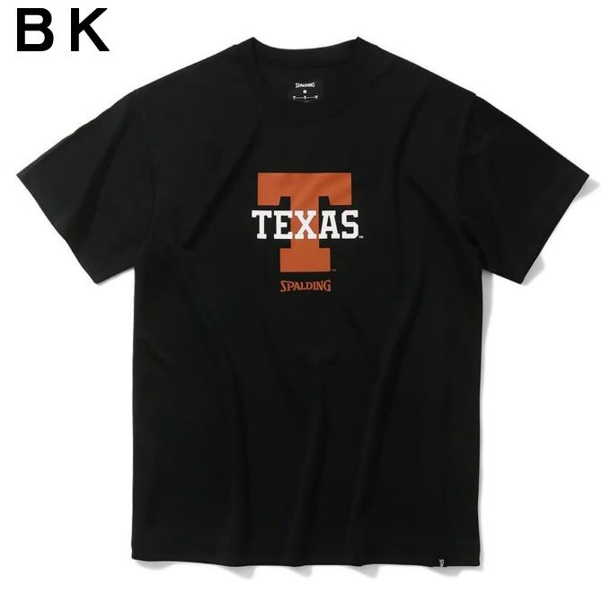 スポルディング SPALDING バスケットボールウェア 半袖シャツ メンズ レディース Tシャツ テキサス Tロゴ SMT24027TX｜himaraya｜03