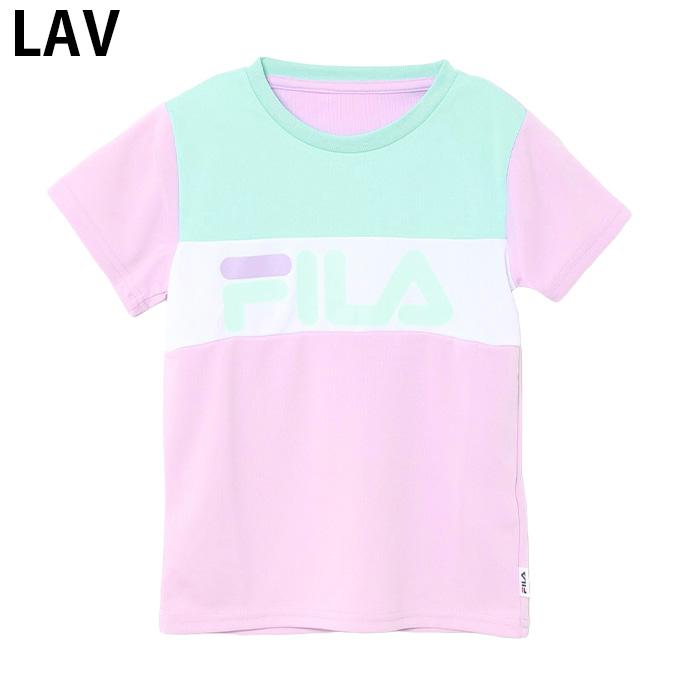 フィラ FILA Tシャツ 半袖 ジュニア カラーブロック機能Tシャツ 114-700｜himaraya｜02