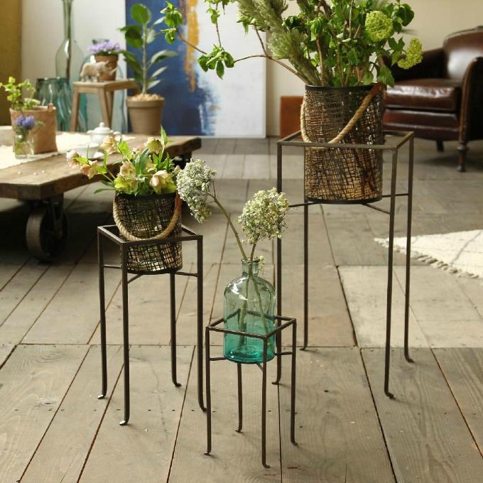 鉢置き フラワープランターラック Mサイズ プランタースタンド 鉢置き 玄関