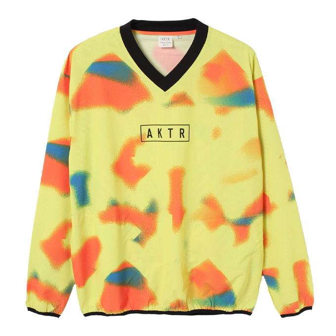 アクター AKTR ウインドブレーカー ジャケット メンズ SCRIBBLE V-NECK SHOOTINNG SHRT シューティング シャツ 124-001010 AKTR（アクター） ウインドブレーカー ジャケット メンズ SCRIBBLE V