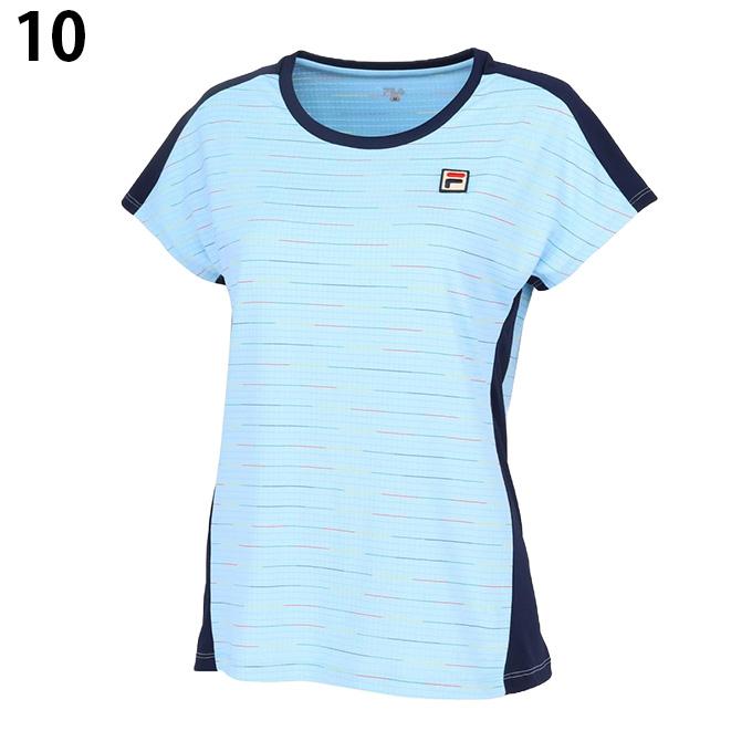 FILA（フィラ） テニスウェア Tシャツ 半袖 レディース ゲームシャツ