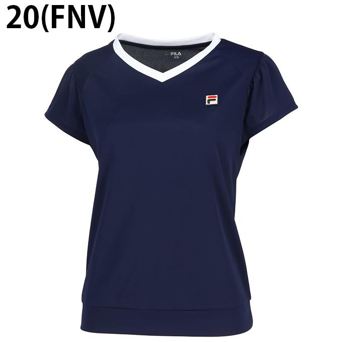FILA フィラ テニスウェア 半袖Tシャツ VM5622ブラック メンズL新品 FILA（フィラ） テニスウェア Tシャツ 半袖 レディース ゲームシャツ