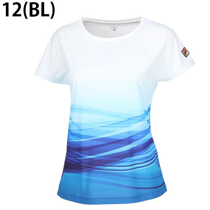 FILA（フィラ） テニスウェア Tシャツ 半袖 レディース ゲームシャツ