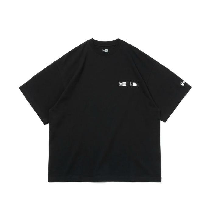 ニューエラ Tシャツ 半袖 メンズ オーバーサイズド コットン Tシャツ MLB Apparel ブラック 14121857 NEW ERA｜himaraya｜02