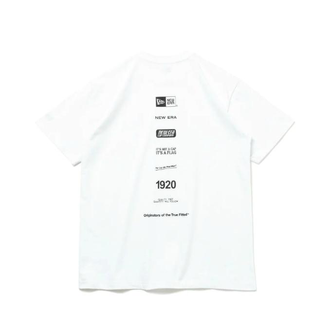 ニューエラ Tシャツ 半袖 メンズ コットン Tシャツ Archive Logo ホワイト レギュラーフィット 14121925 NEW ERA｜himaraya｜03