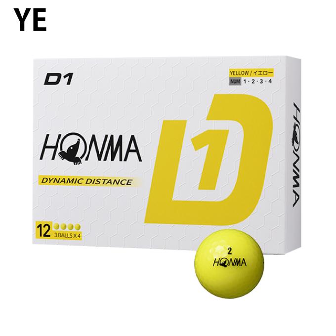 HONMA GOLF（本間ゴルフ） ☆本間ゴルフ D1 ゴルフボール 2024 1ダース