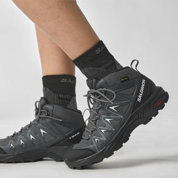 サロモン トレッキングシューズ ゴアテックス ミッドカット レディース X BRAZE MID GTX W エックス ブレイズ ミッド ゴアテックス L47181100 salomon｜himaraya｜02