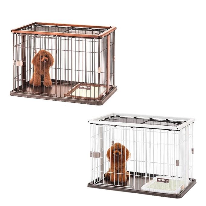 【新品未開封】犬用ケージ　ウッドワンサークル　天井ネット付　ホワイト ボンビアルコン ☆ペット ケージ 犬用 サークル ウッドワンサークル