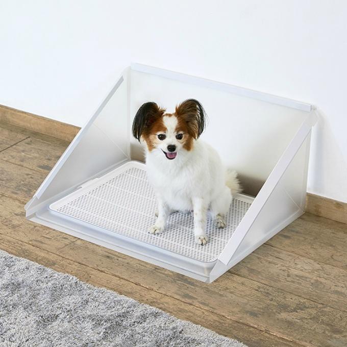 ペット トイレ用飛散ガード プラスクリーンＭサイズ 犬用 水洗い ペット用品 収納 コンパクト ボンビアルコン bonbi 6022340 【返品不可】【ご自宅配送限定】‥（Yahoo!・ヒマラヤ Yahoo!店）