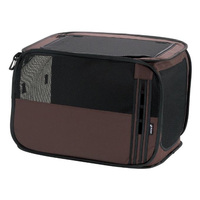 たためるドライブペットケージ M ブラウン 小型犬 猫用 ペット用品