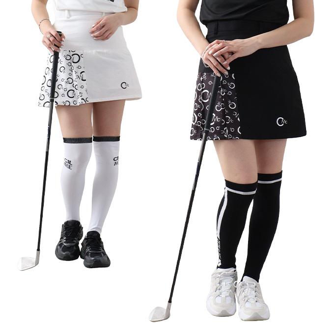 セシルマクビー グリーン] ゴルフウェア スカート レディース プードル