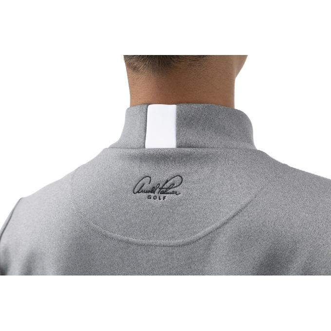 ARNOLD PALMER GOLF 長袖 モックネックシャツ グレー ゴルフウェア 長袖シャツロゴモックネック長袖シャツAP220202A06