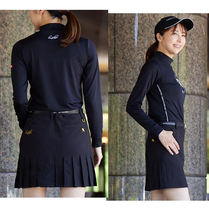 【美品】秋冬用　ブラック プリーツスカート レディース ゴルフ Arnold Palmer（アーノルドパーマー） ゴルフウェア スカート