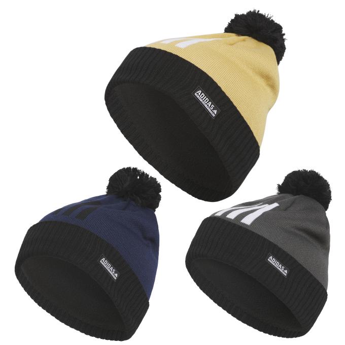 adidas（アディダス） ゴルフ ニット帽 メンズ スリーストライプスポン