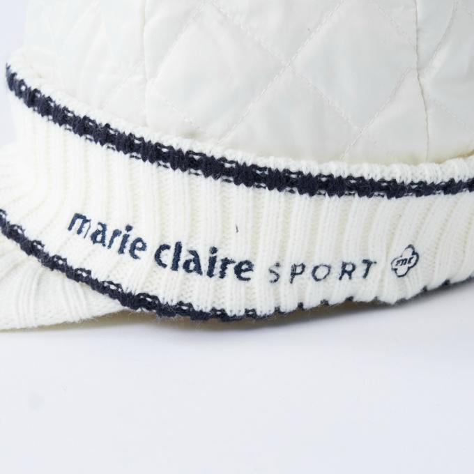 マリクレール marie claire ゴルフ ニット帽 レディース 中綿キルト