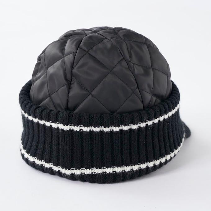 マリクレール marie claire ゴルフ ニット帽 レディース 中綿キルト