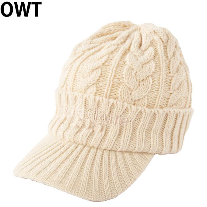 マリクレール marie claire ゴルフ ニット帽 レディース つば付き