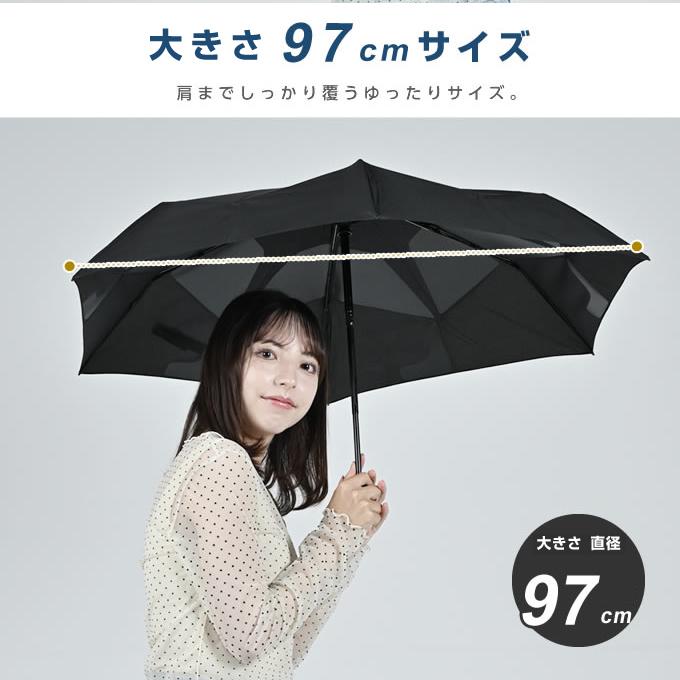 エスタ(estaa) 折りたたみ傘 晴雨兼用 日傘 軽量 ウラワザベーシック