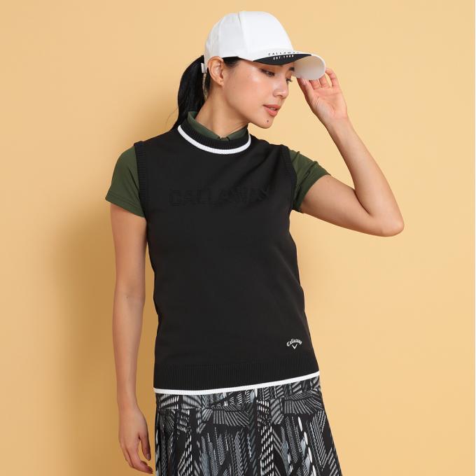 【美品】Callaway キャロウェイ ゴルフ レディースベスト Callaway（キャロウェイ） ゴルフウェア ニットベスト レディース