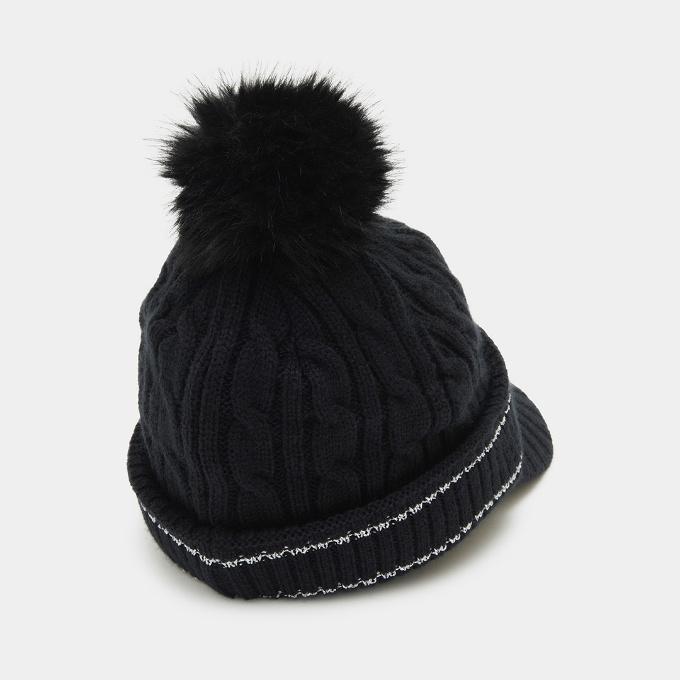 Callaway（キャロウェイ） ゴルフ ニット帽 レディース ファー梵天付き