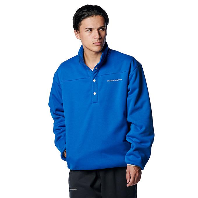 アンダーアーマー フリースジャケット メンズ UAディーエヌエー フリース 1/4ボタン トップス ライフスタイル MEN 1388254-432 UNDER ARMOUR UNDER ARMOUR（アンダーアーマー） フリースジャケット メンズ UA