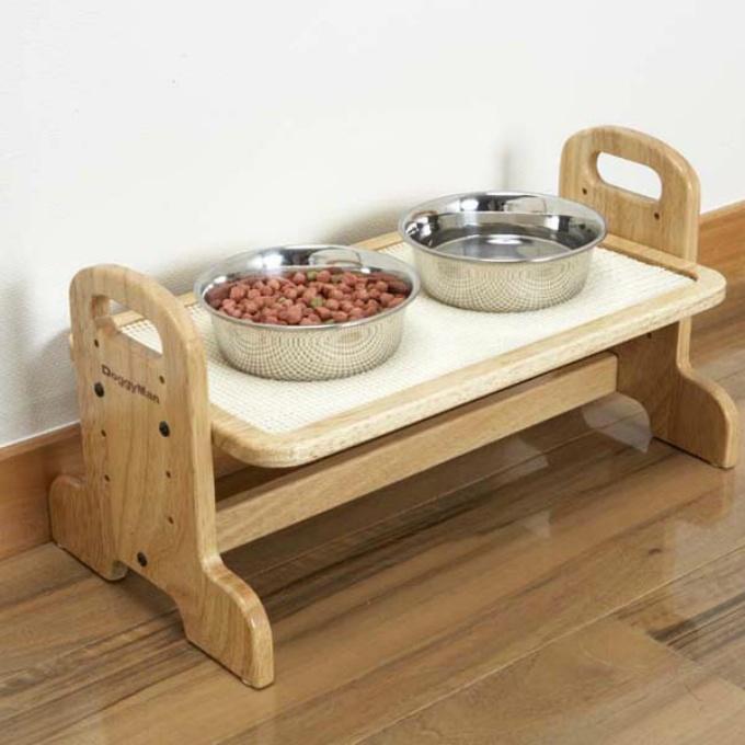 ドギーマン DoggyMan 食器スタンド ウッディーダイニング S DG3086【ご