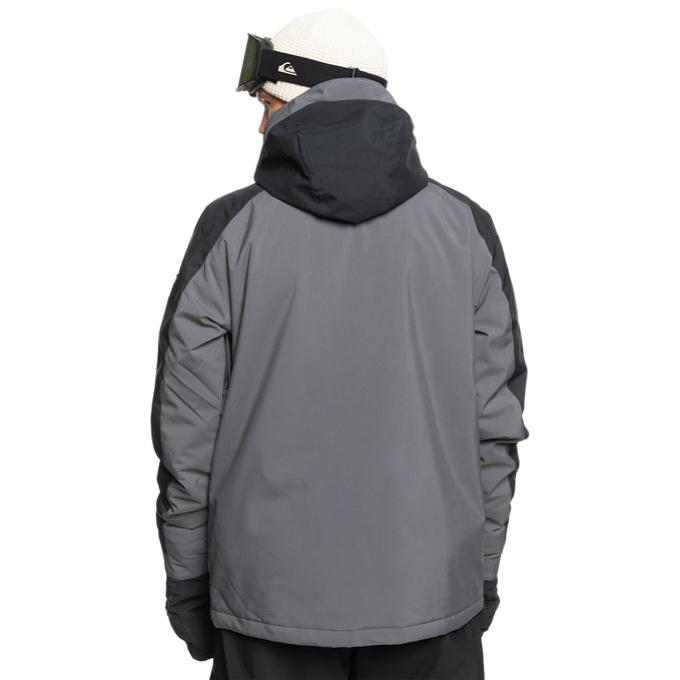 スノーボードジャケット 黒/グレー クイックシルバー Quiksilver（クイックシルバー） スノーボードウェア ジャケット