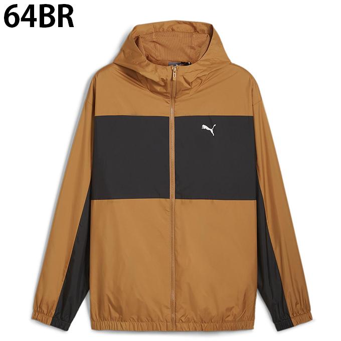 Puma 茶　シャカシャカ　ウィンドブレーカー PUMA（プーマ） ウインドブレーカー ジャケット メンズ 裏メッシュWBK