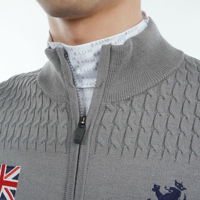 【新品】Admiral（アドミラル）別注ニットジャケット Admiral アドミラル ゴルフウェア ブルゾン メンズ フラッグ