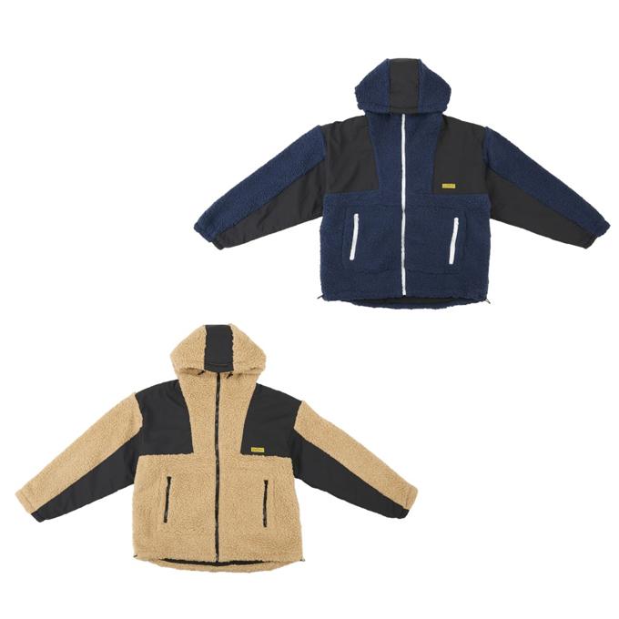 ゴル gol 中綿ジャケット メンズ フルジップ ボアフーディー G455-342 gol.（ゴル） gol 中綿ジャケット メンズ フルジップ ボアフーディー