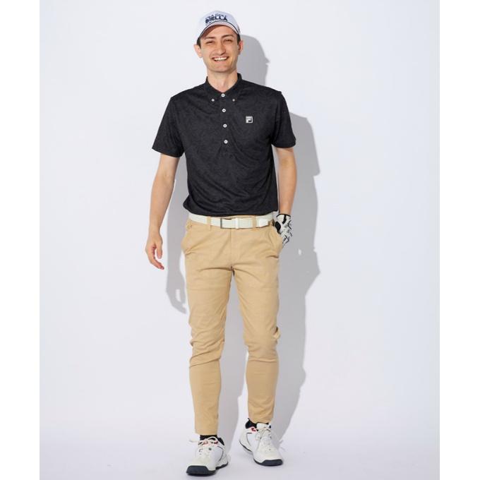 FILA（フィラ） ゴルフウェア ポロシャツ 半袖 メンズ 総柄半袖