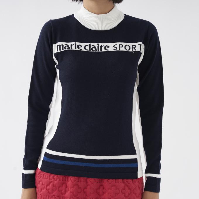 ☆マリクレール ゴルフ レディース モックネックセーター 734700