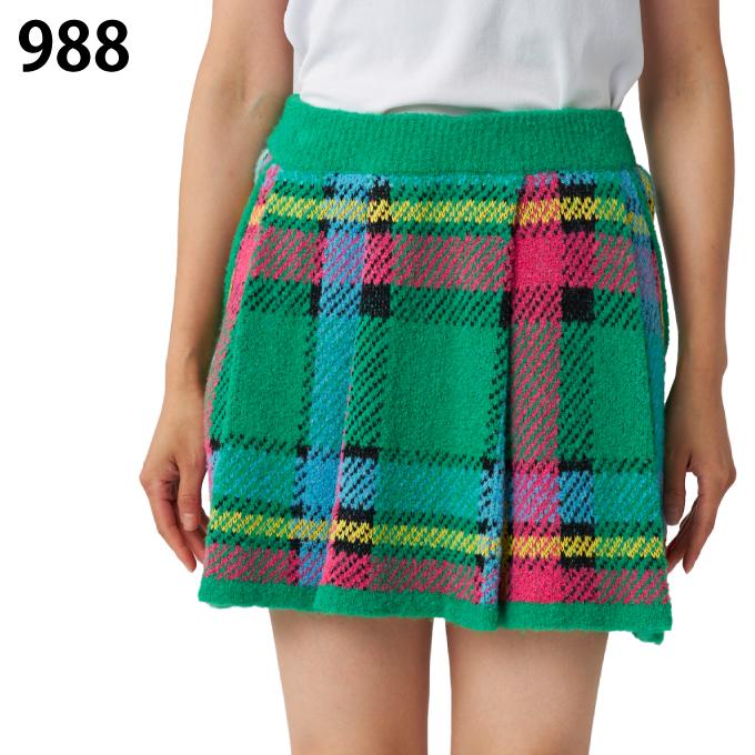 ニコ☆ラウドマウス☆グリーン チェック柄 セーター・スカート LOUDMOUTH（ラウドマウスゴルフ） 【送料無料】 ラウドマウス ゴルフ