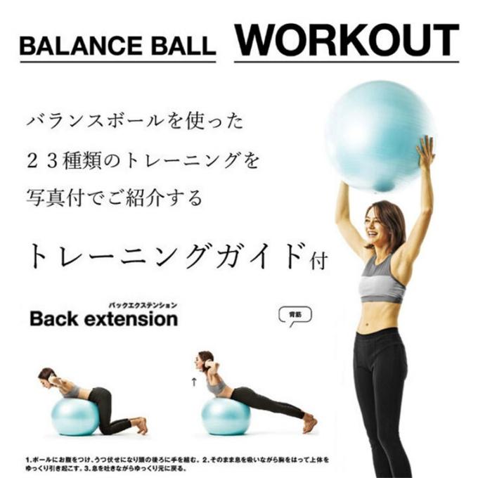 ラ ヴィ La-VIE ジムボール バランスボール55cm スカイブルー 3B-4128