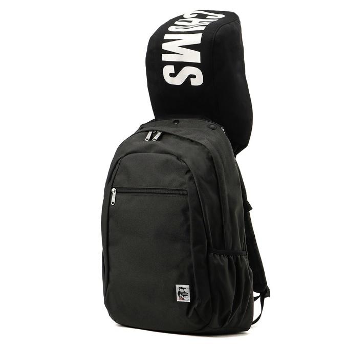 チャムス CHUMS バックパック メンズ レディース フーデッドデイパックスウェットナイロン CH60-3813 Black/Charcoal CHUMS（チャムス） バックパック メンズ レディース フーデッド